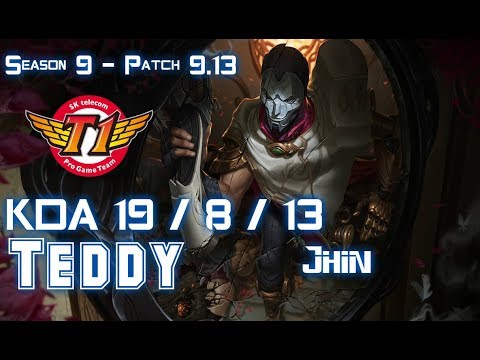 SKT T1 Teddy JHIN vs SIVIR ADC - Patch 9.13 KR Ranked