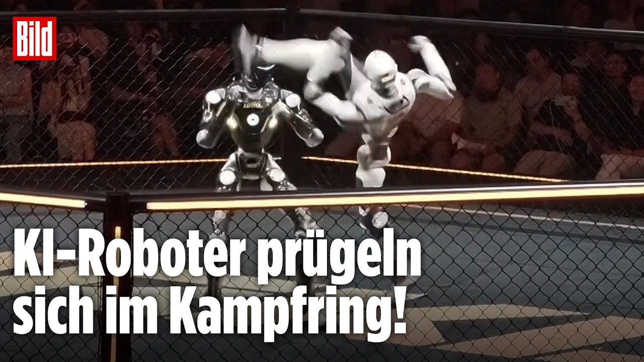 CHINA: Weltpremiere im Kampfring! Hightech-Roboter treten im Freestyle-Turnier an!