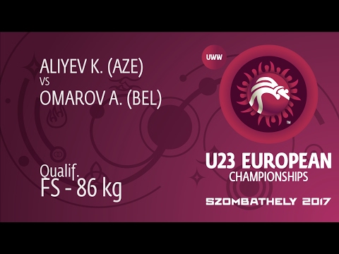 Qual. FS - 86 kg: K. ALIYEV (AZE) df. A. OMAROV (BEL), 5-2