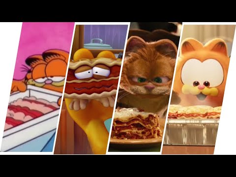L'evoluzione della lasagna di Garfield nei film e nei programmi TV (1982-2024)