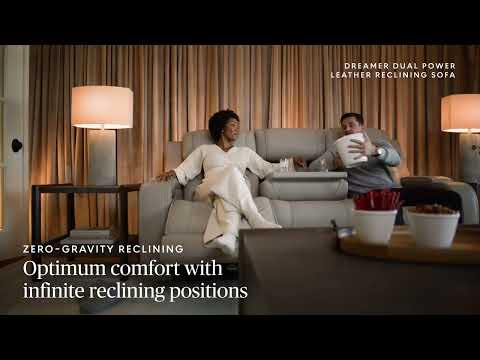 Dreamer Caramel Power Reclining Living Room Set with Audio Seating