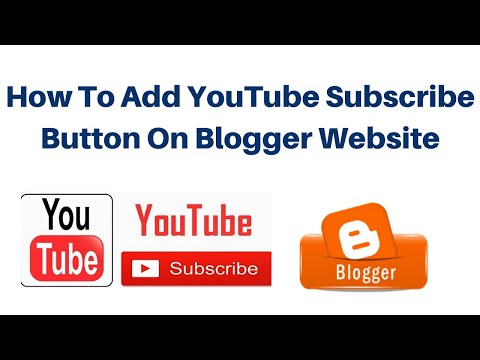 How To Add YouTube Subscribe Button On Blogger Website