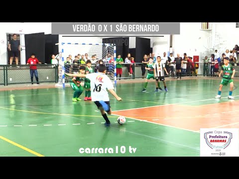 VERDÃO DA AVENIDA X ESCOLA DE FUTSAL SB - COPA PREFEITURA BAHAMAS FUTSAL 2022 - SUB 11- 1' tempo