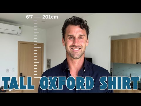 Tall Mens Fashion Ep 22 | Medium Tall the Perfect Oxford Stretch Shirt | Tall Men Oxford Dress Shirt