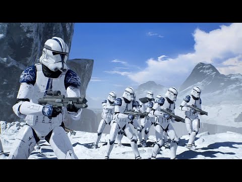 501st Legion Clone Troopers vs Purge Troopers - STAR WARS JEDI FALLEN ORDER NPC Wars