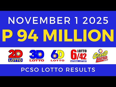 9pm Lotto Result Today November 1 2025 PCSO