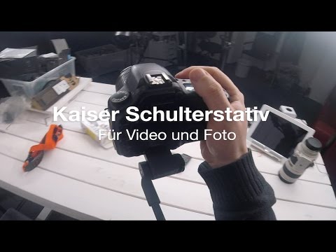 Kaiser easy Brust- und Schulterstativ für Kameras und Camcorder