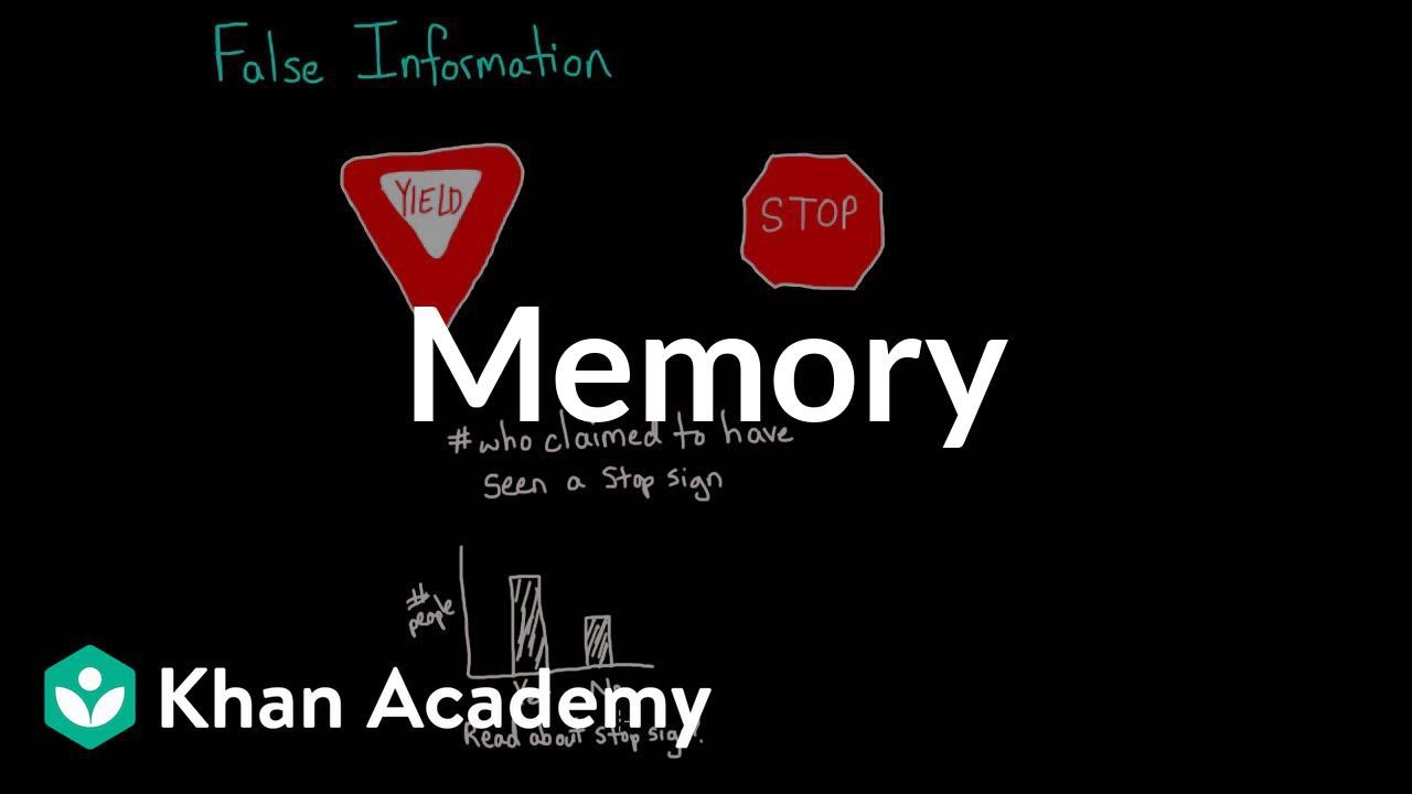 Memory reconstruction, source monitoring, and emotional memories | Khan Academy