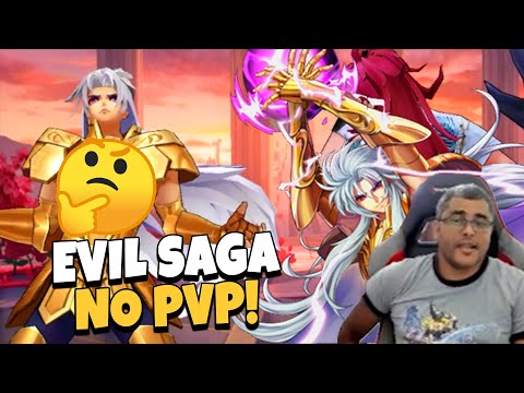 TESTANDO EVIL SAGA PRO JAMIEL! LUTEI CONTRA BURGUÊS! - Saint Seiya Awakening