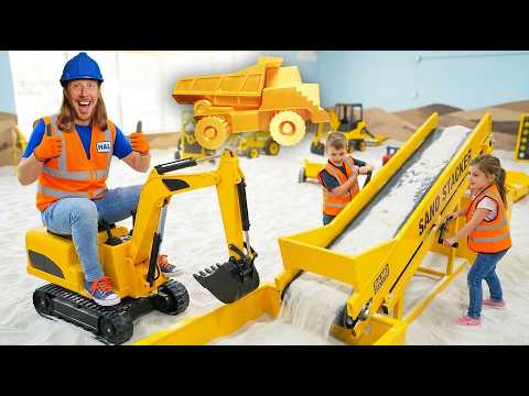 The Search for the Golden Dump Truck! Epic Digger Adventure with Handyman Hal