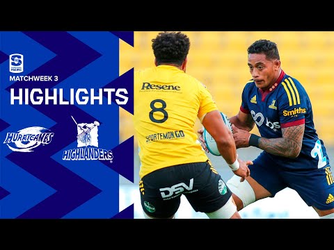 DHL Super Rugby Pacific R3 Highlights: Hurricanes v Highlanders (2022)