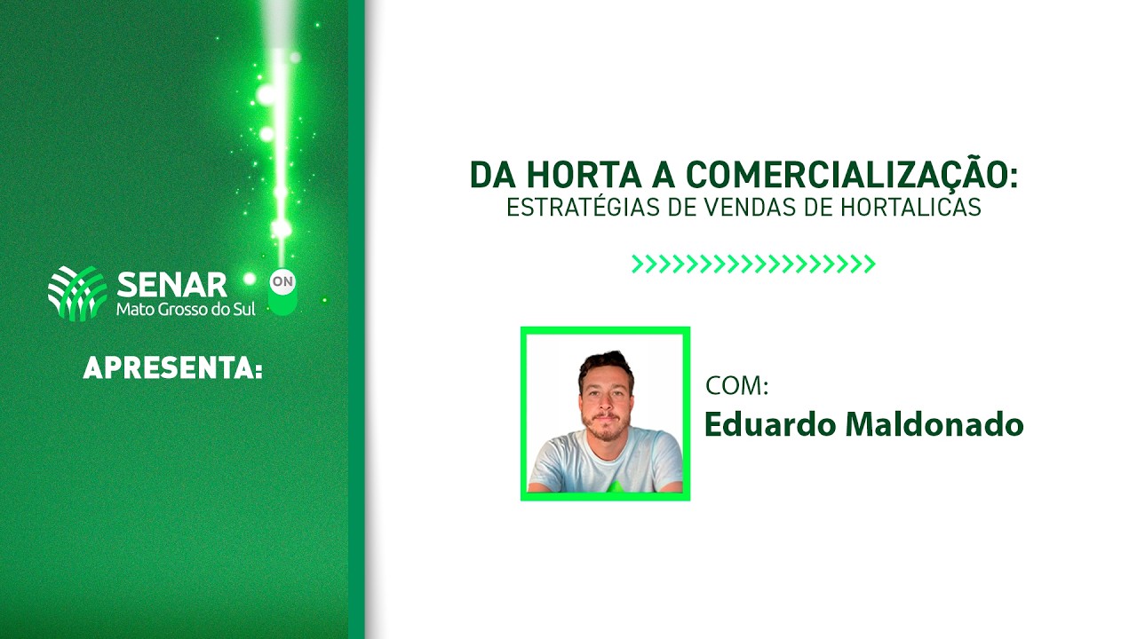 Senar-ON |  “DA HORTA A COMERCIALIZAÇÃO: ESTRATÉGIAS DE VENDAS DE HORTALICAS”