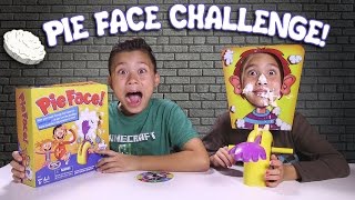 PIE FACE CHALLENGE!!! Messy Whipped Cream in the FACE Game!