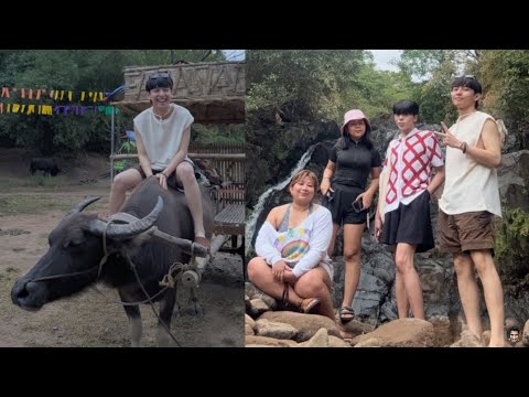 SB19 Justin Riding a Water Buffalo to Anghalo Lubong Falls in Zambales