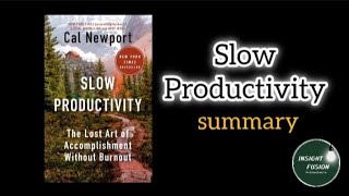 Slow Productivity | book summary | #slowproductivity #summary #booksummary #books