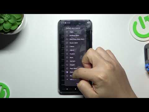 Description and setting of alarm ringtones on the Motorola Edge 30 Neo phone