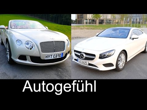 Best top luxury coupé comparison test review Mercedes S-Class Coupé S500 vs Bentley Continental GTC