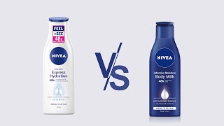 Nivea Intensive Moisture Body Milk VS Nivea Express Hydration | Reviews