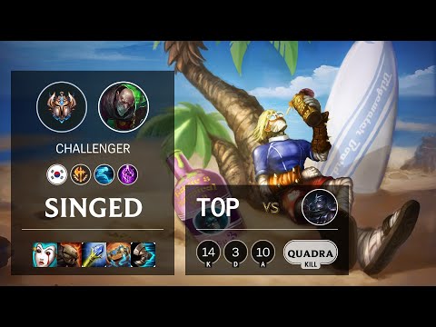 Singed Top vs Shen - KR Challenger Patch 10.19