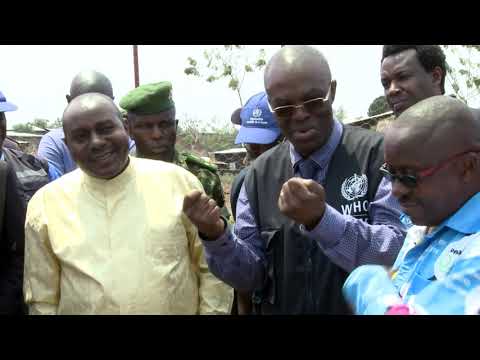 Le 2ème Vice-Président du Burundi visite les sites de préparation à Ebola