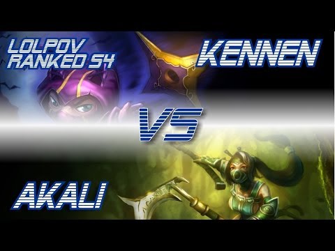 LoLPoV - Kennen vs Akali [Top] Road to Challenger Season 4 Ranked (League of Legends)