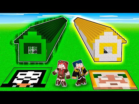 CASA LUNGA HACKER DA 1€ VS CASA LUNGA GOD DA 1.000.000€ - MINECRAFT