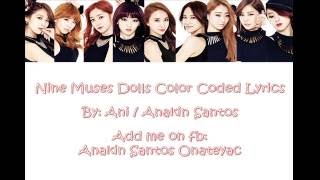Nine Muses Dolls Color Coded Lyrics