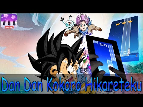 Dan Dan Kokoro Hikareteku (Dragon Ball GT) - Anime Tiles: Piano Music - YouTube