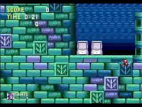 Sonic The Hedgehog - Sonic 3 HCZ Act 1 Wall Glitch NON TAS!