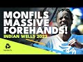Three MONSTER Gael Monfils Forehands vs Medvedev! | Indian Wells 2022