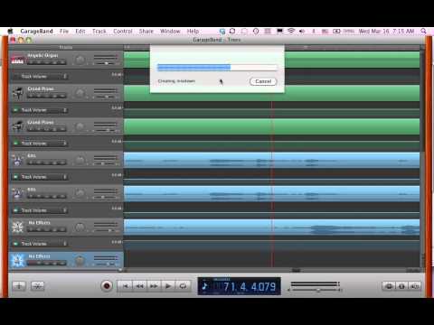 Creating WAV files in GarageBand