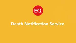 The Death Notification Service - User Guide.