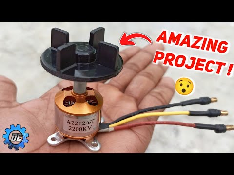 Amazing project with 2200kv Brushless motor  | How to make mixer at home