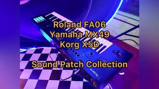 Video thumbnail for Roland FA06 Sound Collection | Yamaha MX49 | Korg X5D by Synthman Lim