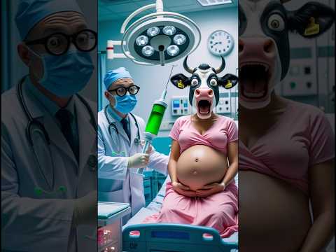 ❤️ Dr. hold injection Pregnant cow in hospital Evolution Kitty Cuddles o #cat #cute #love #shorts