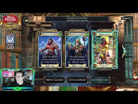 Derek Funkhouser Livestreams Hero Realms Dungeons - Alchemist and Barbarian