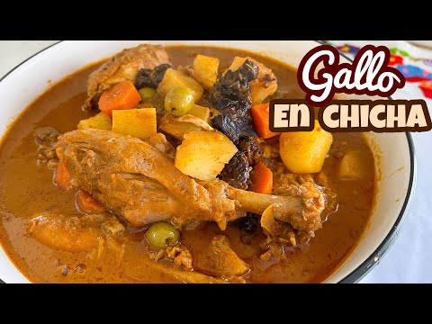 GALLO EN CHICHA SALVADOREÑO mas rico que el que hacia mi abuelita