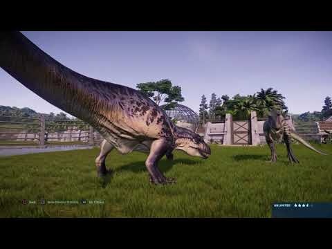 Jurassic World Evolution: Albertosaurus vs Acrocanthosaurus (Base Genome)