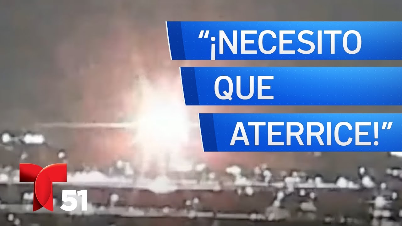 Revelan audio del controlador aéreo antes del trágico accidente aéreo