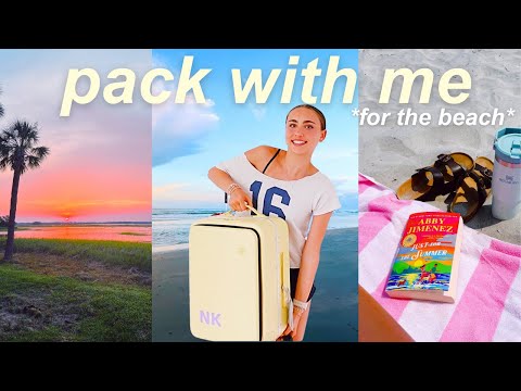 pack with me for the beach!! 🌊