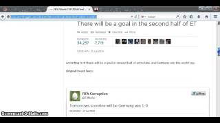 WAS THE WORLD CUP FINAL MATCH FIXED?