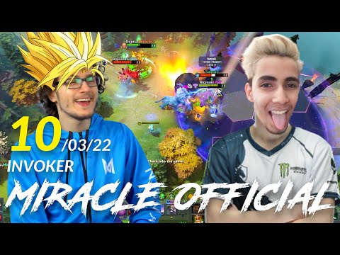 Using Invoker against Sumail at Middle Lane - Miracle Official