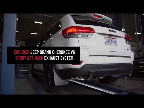 CORSA® Performance 2011-2021 Jeep Grand Cherokee V6 Dual Rear Exit Exhaust System. Sport Sound Level