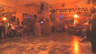 Virginia Arzuaga y Esteban Cortez dancing Milonga LaEspuela