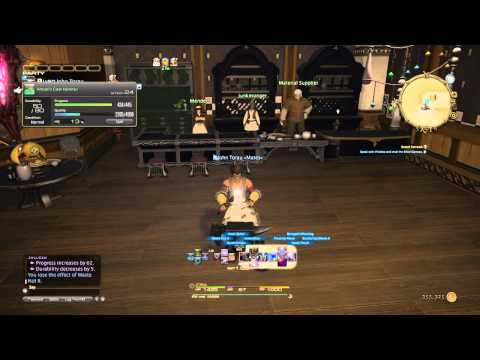 FINAL FANTASY XIV: A Realm Reborn crafting an artisan claw hammer