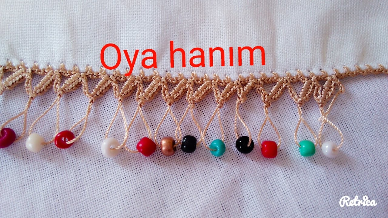 Çeyizlerin Gözdesi Boncuklu Kalem Oyası Yapılışı Çeyizlerin Gözdesi Boncuklu Kalem Oyası Yapılışı