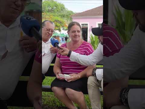 Conversando com o povo em Morretes