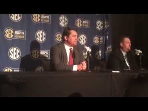 South Carolina Coach Will Muschamp @ 2016 SEC Media Days