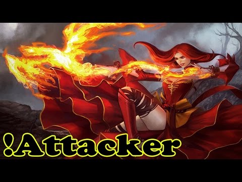 Dota 2 - !Attacker Plays Lina - Ranked Match Gameplay