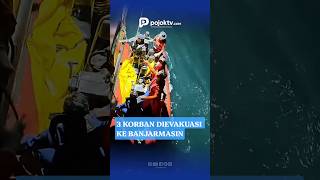 TIGA KORBAN KM VIRGO TRANSPORT 8 BERHASIL DIEVAKUASI KE RS BHAYANGKARA BANJARMASIN